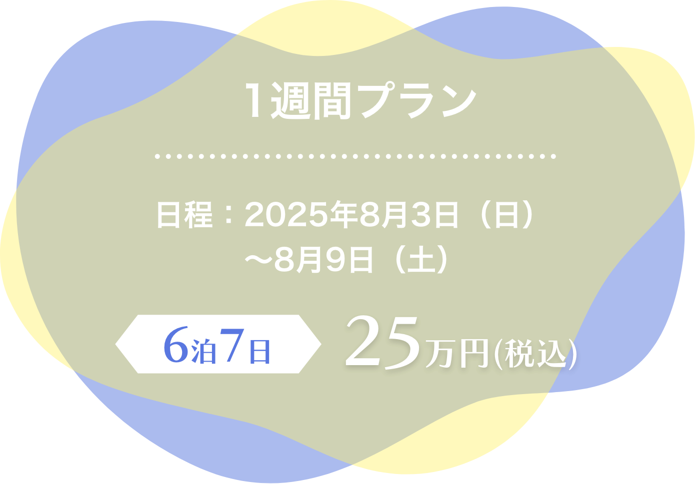 1週間プラン